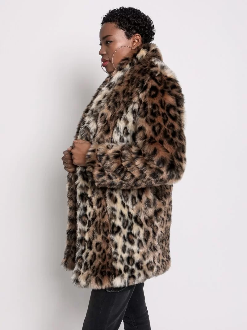 Manteau En Fausse Fourrure De Léopard | Femme 5 Manteau En Fausse Fourrure De Léopard | Femme – Image 5