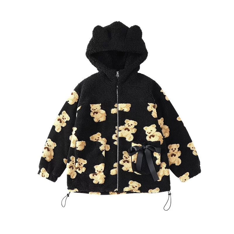 Veste long moumoute femme Ourson – Image 6