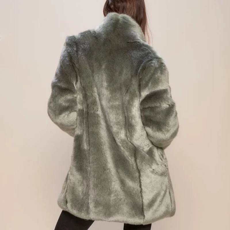 Manteau Fausse Fourrure De Lapin | Femme – Image 6