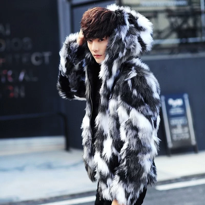 VESTE EN FAUSSE FOURRURE DE PANDA