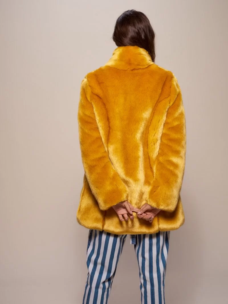 Manteau En Fausse Fourrure De Lapin D'or | Femme – Image 5