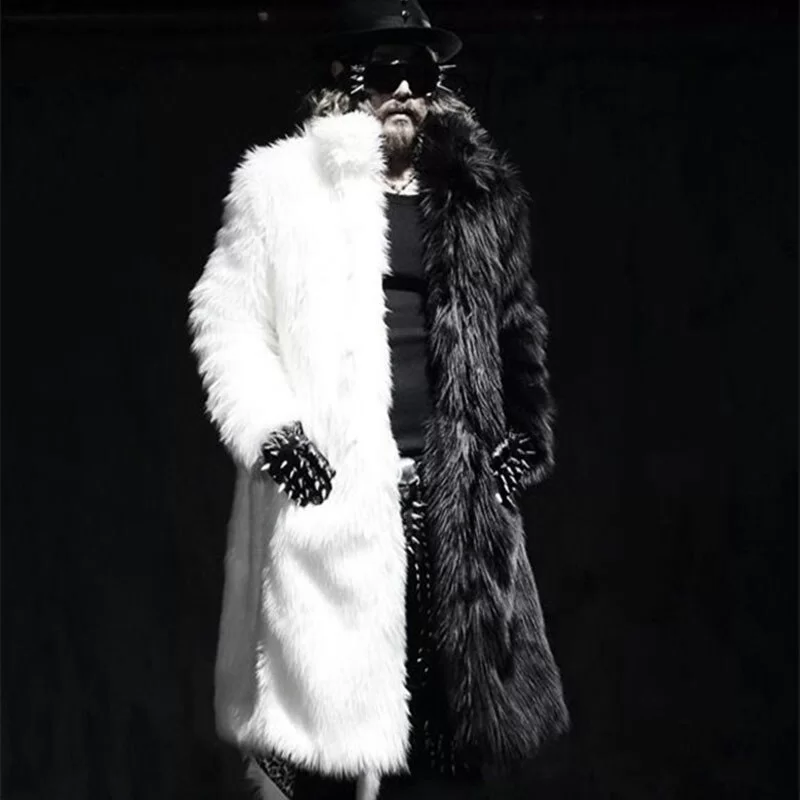 MANTEAU EN FAUSSE FOURRURE DE LYNX