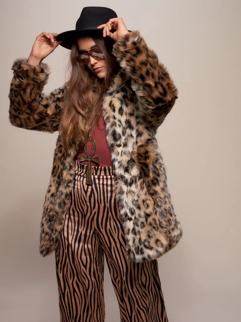 Manteau En Fausse Fourrure De Léopard | Femme 3 Manteau En Fausse Fourrure De Léopard | Femme – Image 3