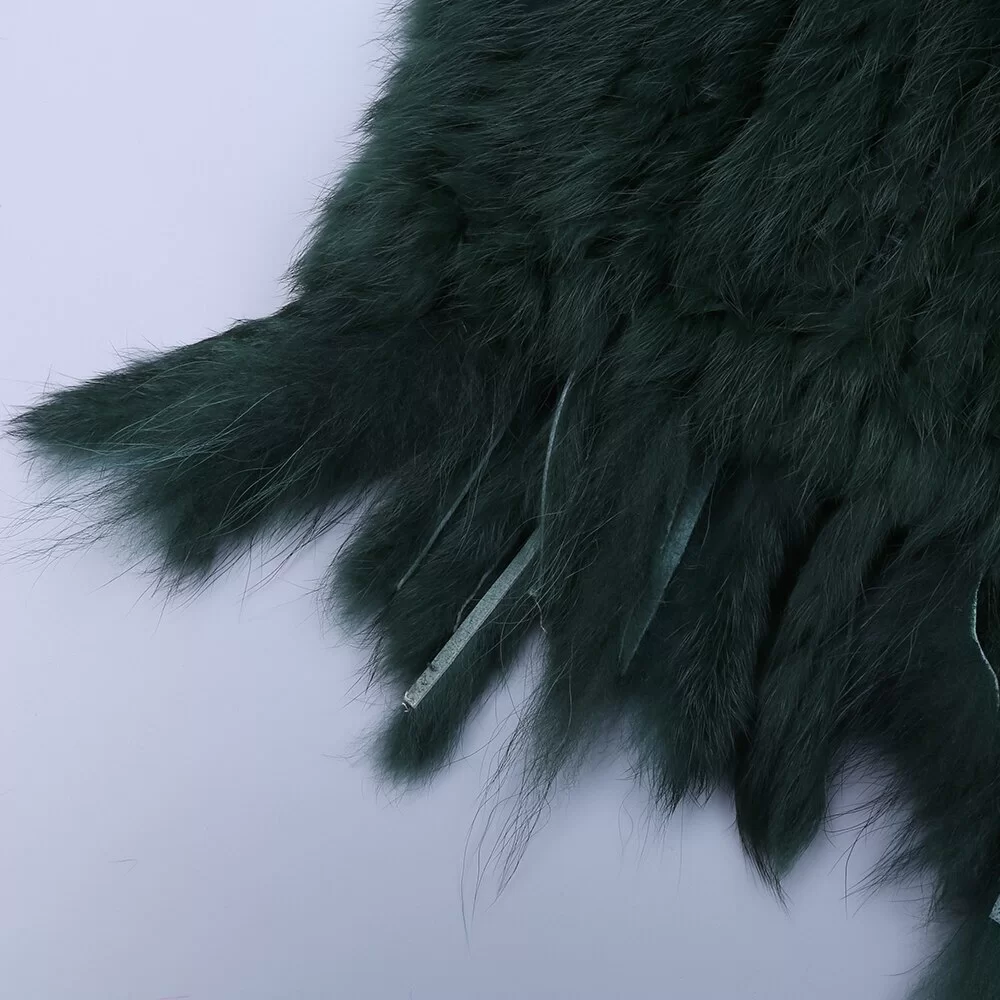 Gilet en fausse fourrure vert 6 Gilet en fausse fourrure vert – Image 6