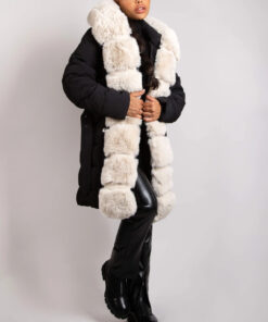 Manteau moumoute femme