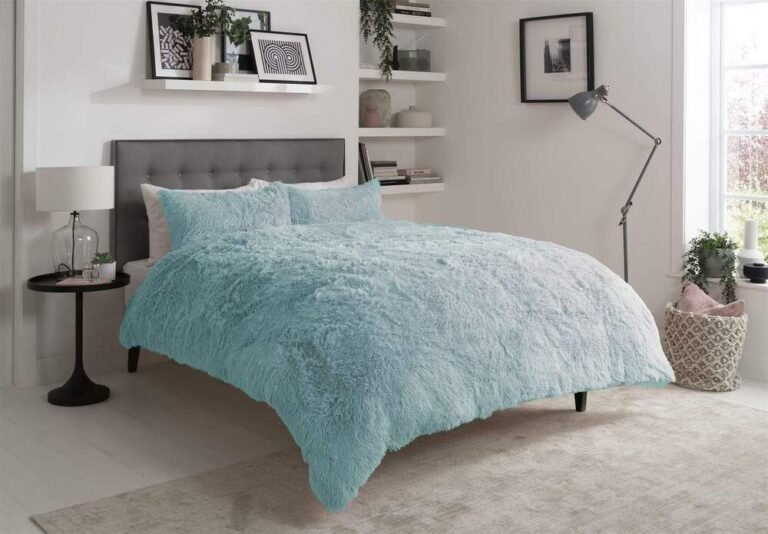 Housse de Couette en Fausse Fourrure
