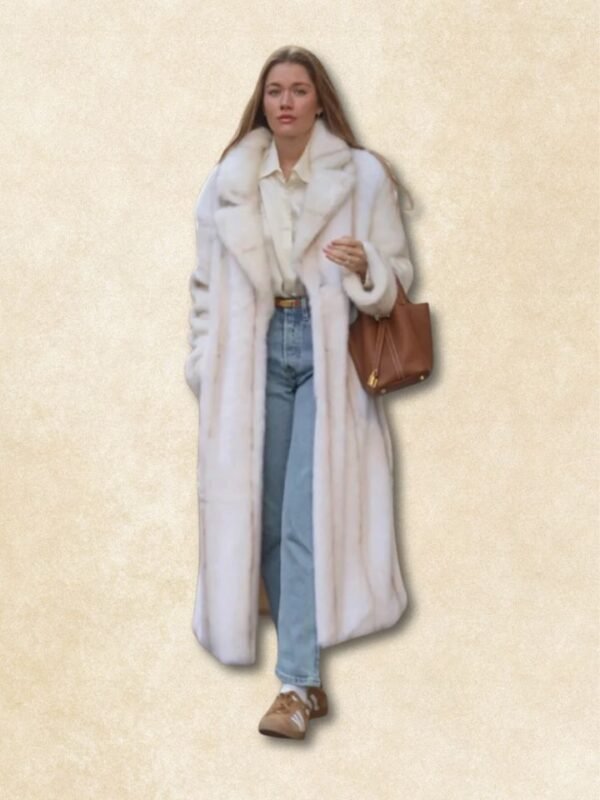 Manteau Long en Fausse Fourrure City Chic (1)