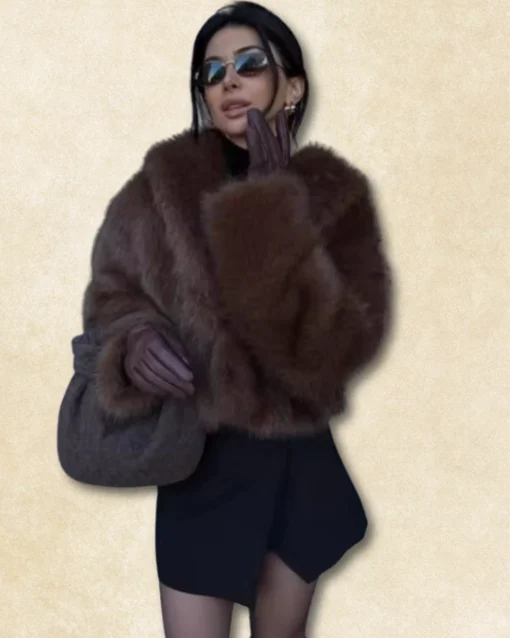 Veste Foxy en Fausse Fourrure