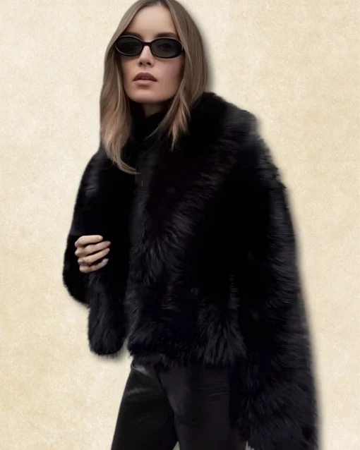 Veste Vintage en Fausse Fourrure (1)