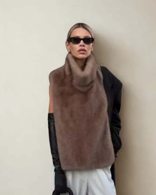 Chauffe-épaule en fausse fourrure (2)